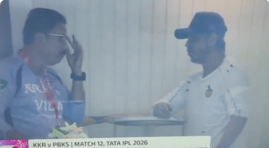 KKR vs PBKS: आखिरी क्या खिचड़ी पक रही है? शाहरुख खान और केकेआर के CEO के बीच बातचीत का VIDEO देख फैंस दंग